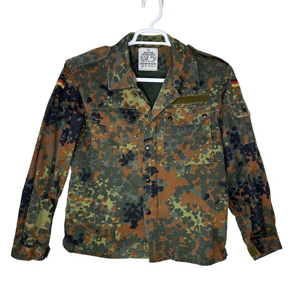 Vintage‎ 1995 GE Kohler GmbH Germany Flag Army Military Camo Jacket Large GrNr 3 - Picture 1 of 13